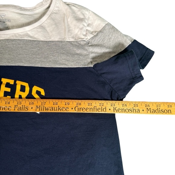 Milwaukee Brewers MLB Women's Size 2X Colorblock Short Sleeve T Shirt Fanatics - Picture 7 of 10